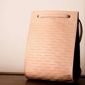 SAN TROPEZ. Tan Leather Purse / Boho Leather Bag / Leather 